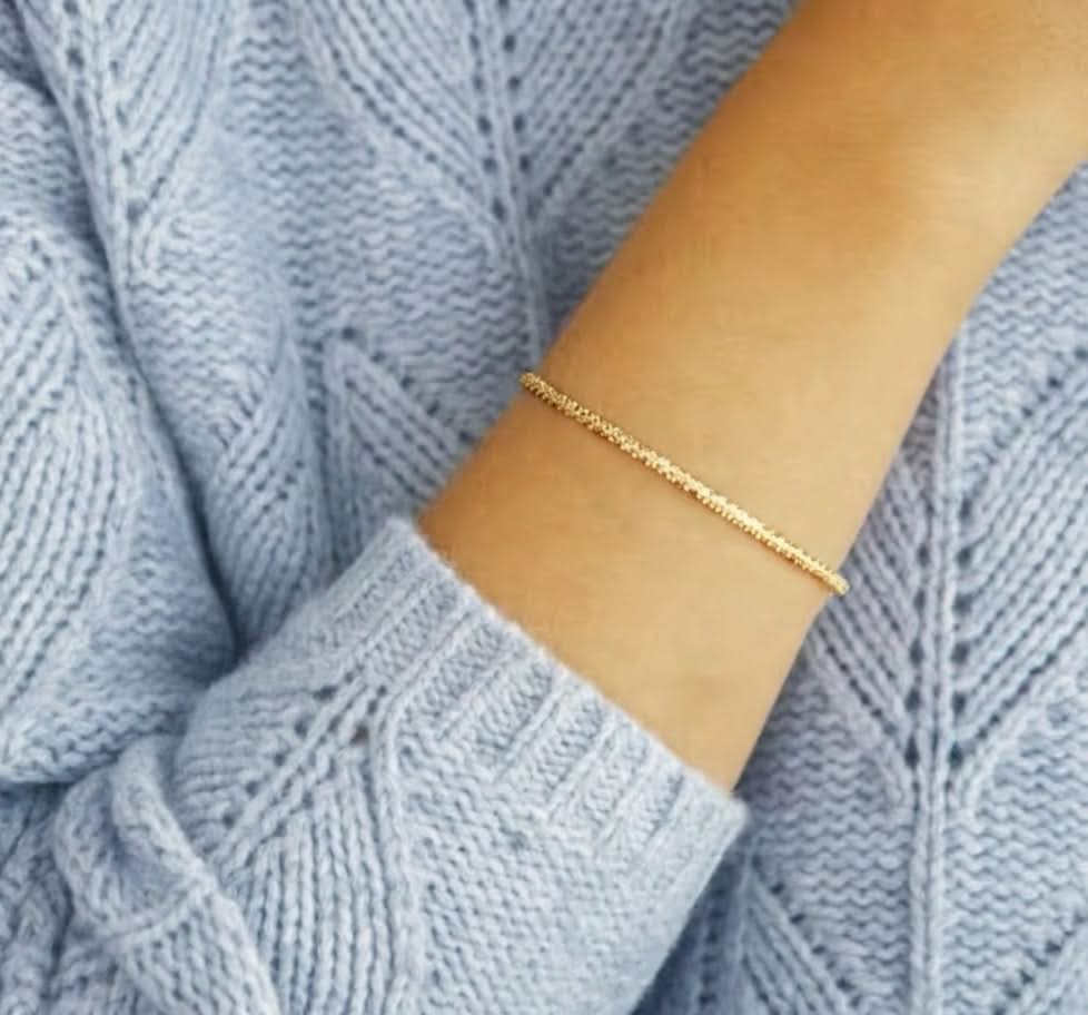 Delani Jewelry Devina bracelet featuring elegant silver design with intricate detailing, perfect for stylish jewelry collection.