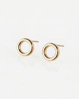 Delani Jewelry's Rana Earrings in gold. Earrings are waterproof, tarnish-proof and have a lifetime color guarantee. 
