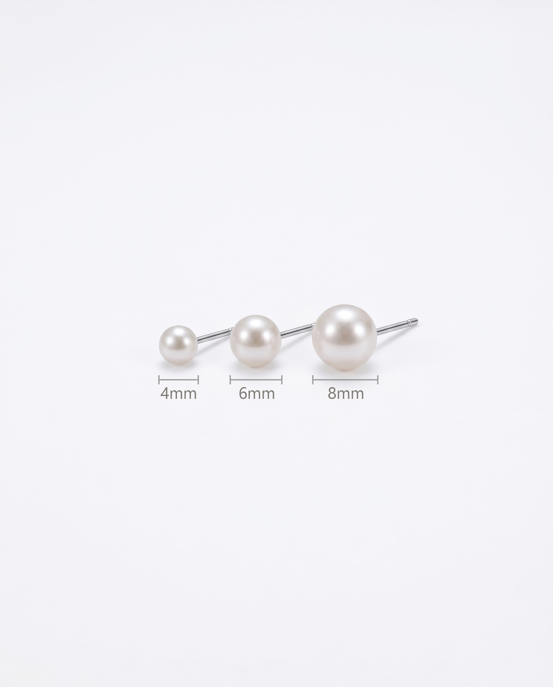 Delani Jewelry's Satya Earrings with sizes displayed.  Earrings are waterproof, tarnish-proof and have a lifetime color guarantee. 
